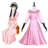 Yor Briar SPY×FAMILY Cosplay Kostüm Outfits Halloween Karneval Rosa Kleid